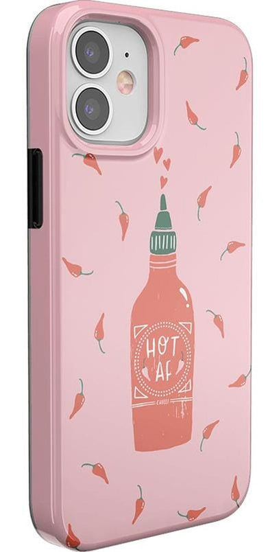 Spicy AF | Pink Chili Hot Sauce Case iPhone Case get.casely 