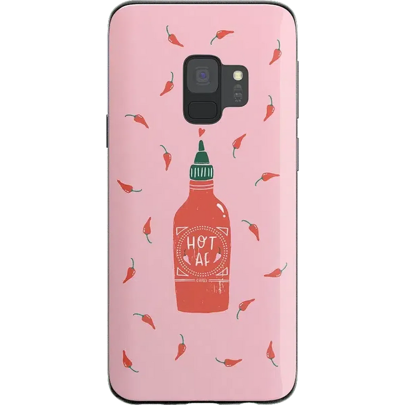 Spicy AF | Pink Chili Hot Sauce Samsung Case Samsung Case get.casely 