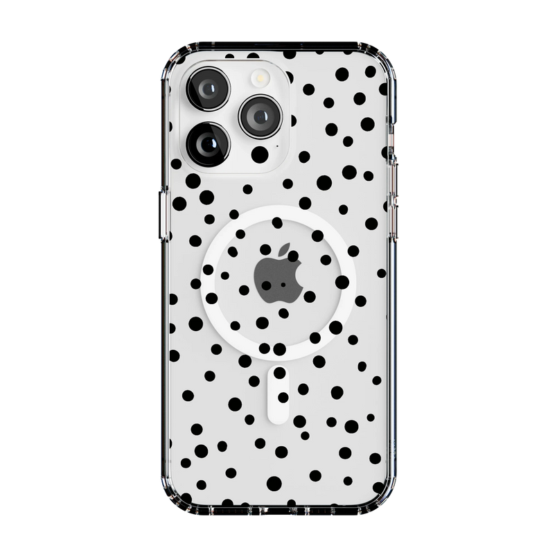 Spot On | Dotted Animal Print Case iPhone Case get.casely Clear + MagSafe® iPhone 15 Pro Max 