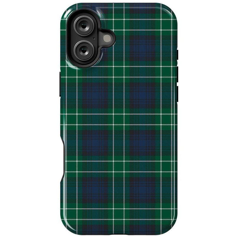 Dark Plaid | Kitty and Vibe Holiday Case Phone Case Casetry Essential + MagSafe® iPhone 16 Plus