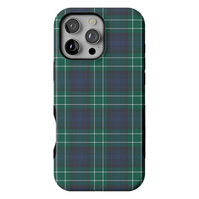 Dark Plaid | Kitty & Vibe Holiday Case Phone Case Casetry 