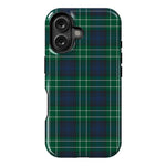 Dark Plaid | Kitty and Vibe Holiday Case Phone Case Casetry Essential + MagSafe® iPhone 16