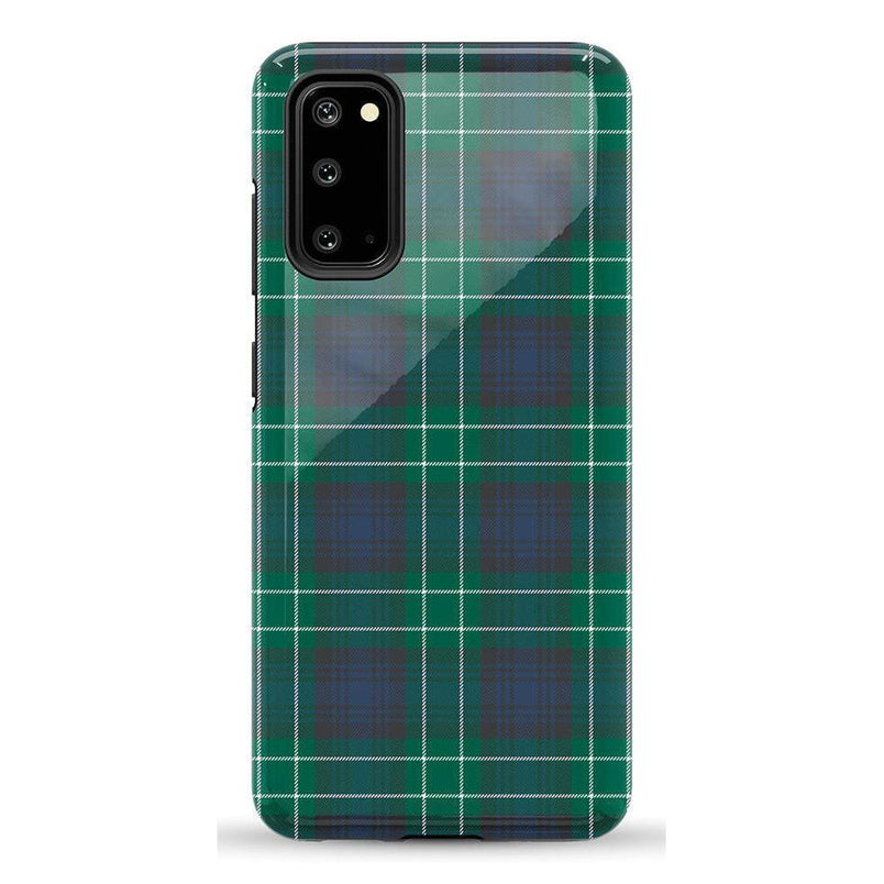 Dark Plaid | Kitty and Vibe Holiday Case Phone Case Casetry Essential Galaxy S20