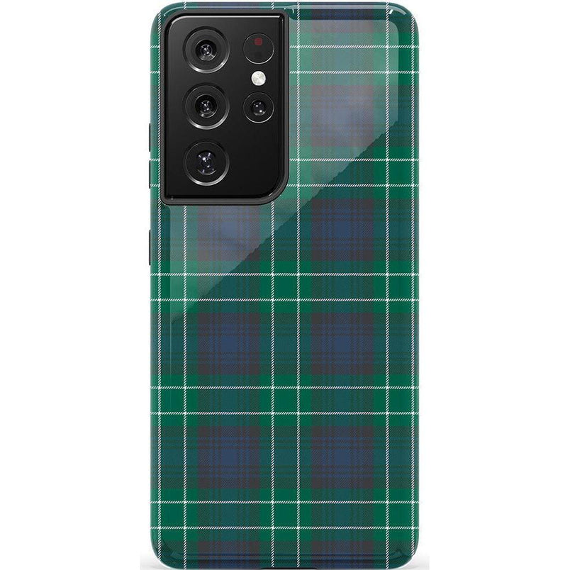 Dark Plaid | Kitty and Vibe Holiday Case Phone Case Casetry Essential Galaxy S21 Ultra