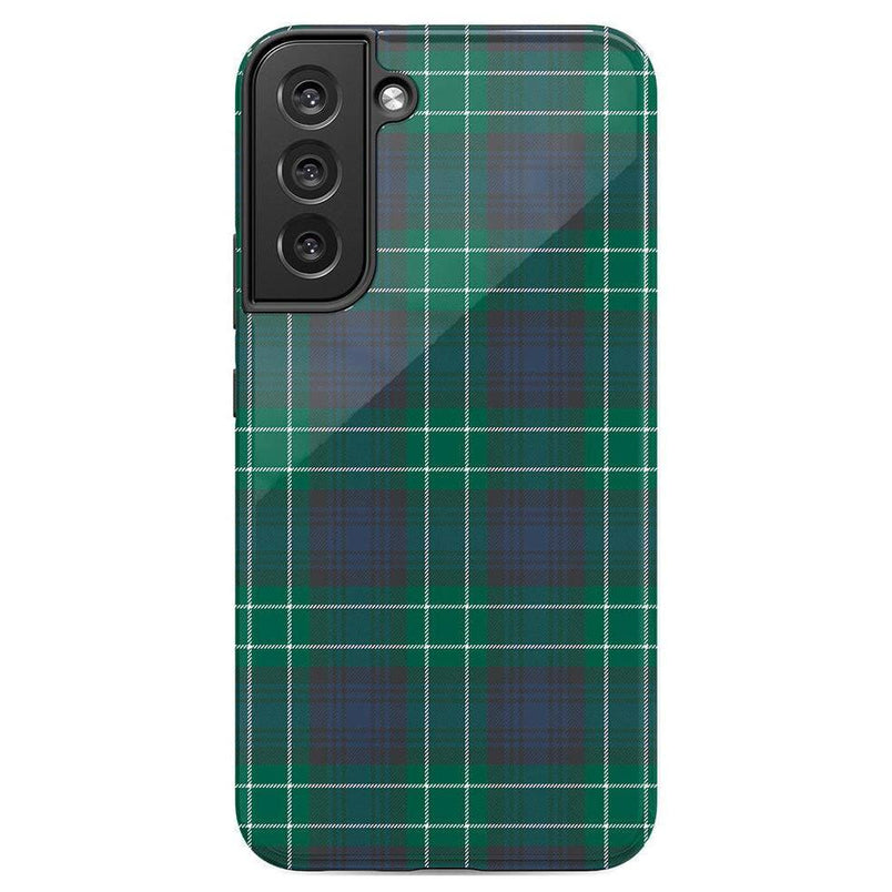 Dark Plaid | Kitty and Vibe Holiday Case Phone Case Casetry Essential Galaxy S22 Plus