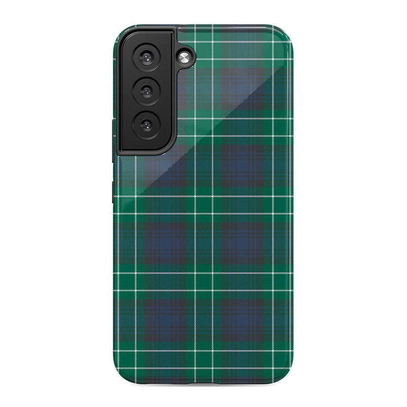 Dark Plaid | Kitty and Vibe Holiday Case Phone Case Casetry Essential Galaxy S22