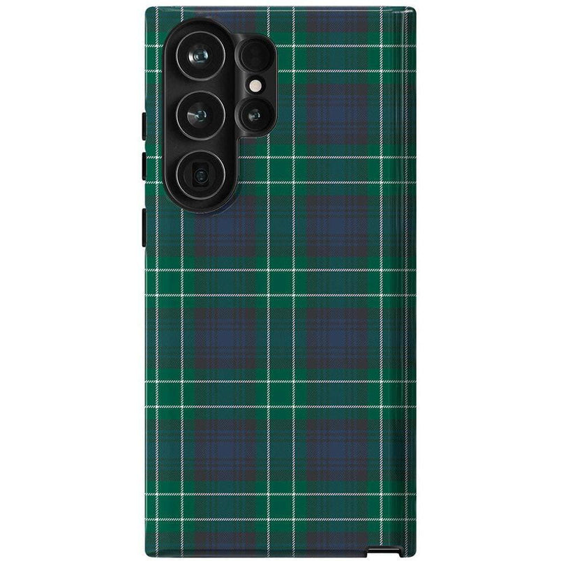 Dark Plaid | Kitty and Vibe Holiday Case Phone Case Casetry Essential Galaxy S23 Ultra