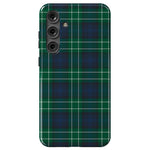 Dark Plaid | Kitty and Vibe Holiday Case Phone Case Casetry Essential Galaxy S24 Plus