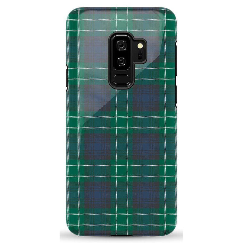 Dark Plaid | Kitty and Vibe Holiday Case Phone Case Casetry Essential Galaxy S9 Plus