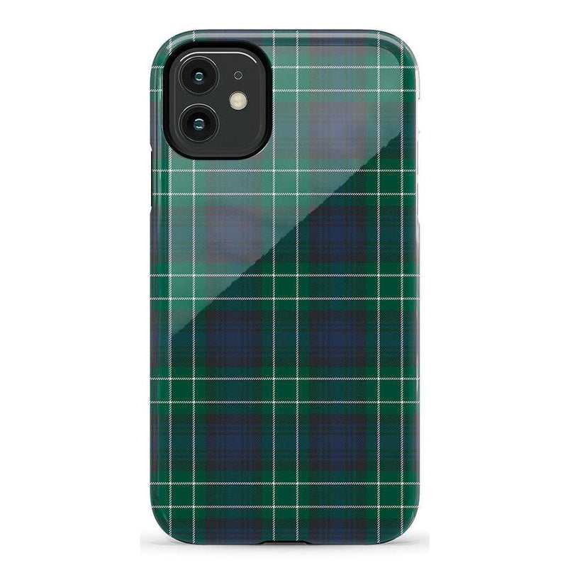Dark Plaid | Kitty and Vibe Holiday Case Phone Case Casetry Essential iPhone 11