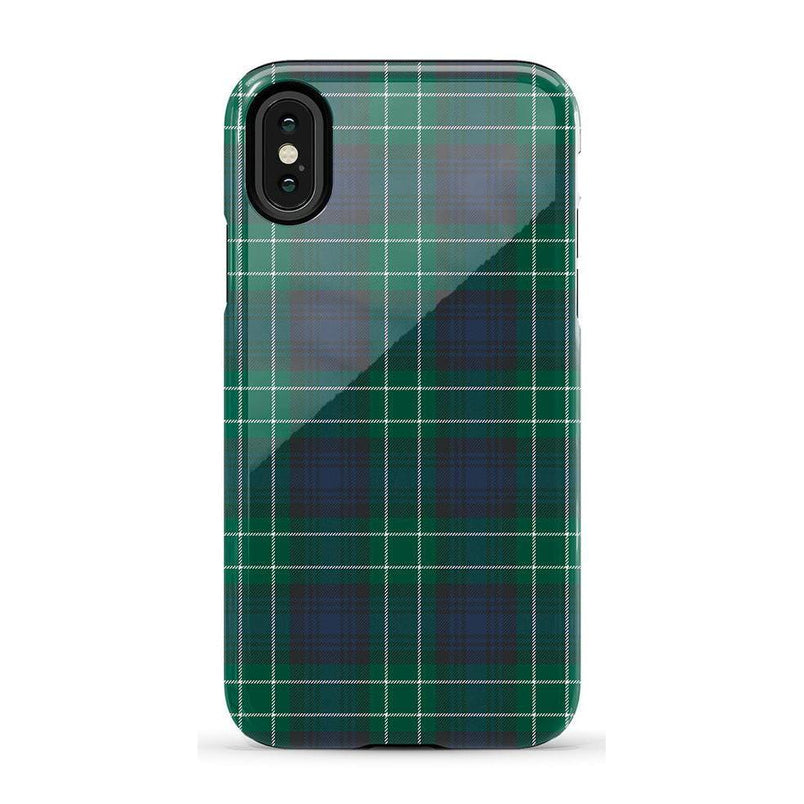 Dark Plaid | Kitty and Vibe Holiday Case Phone Case Casetry Essential iPhone X / XS 