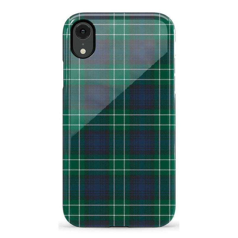 Dark Plaid | Kitty and Vibe Holiday Case Phone Case Casetry Essential iPhone XR 
