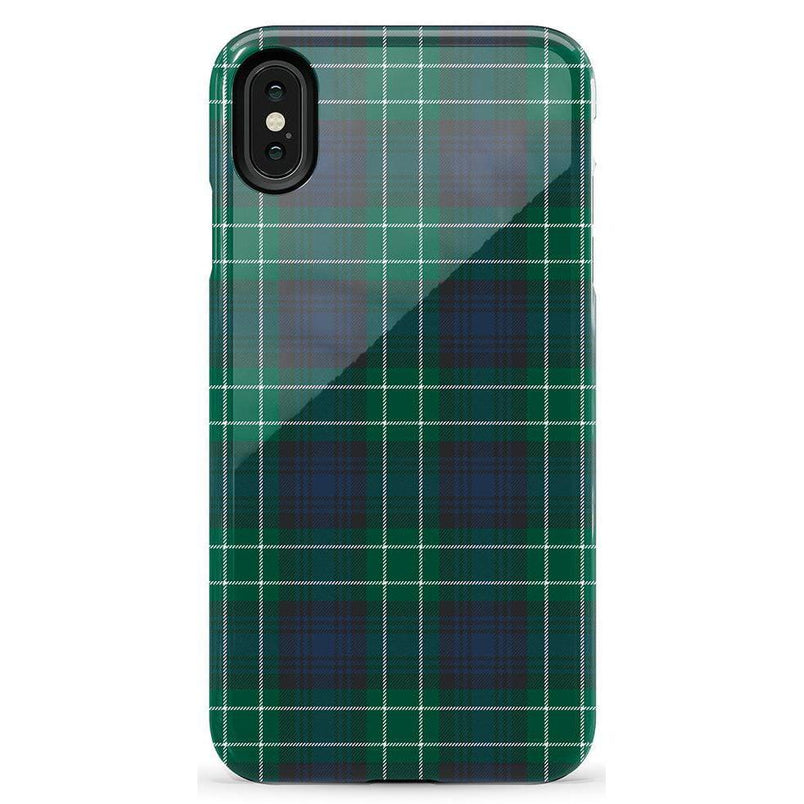Dark Plaid | Kitty and Vibe Holiday Case Phone Case Casetry Essential iPhone XS Max 