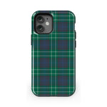 Dark Plaid | Kitty and Vibe Holiday Case Phone Case Casetry Essential + MagSafe® iPhone 12 Mini
