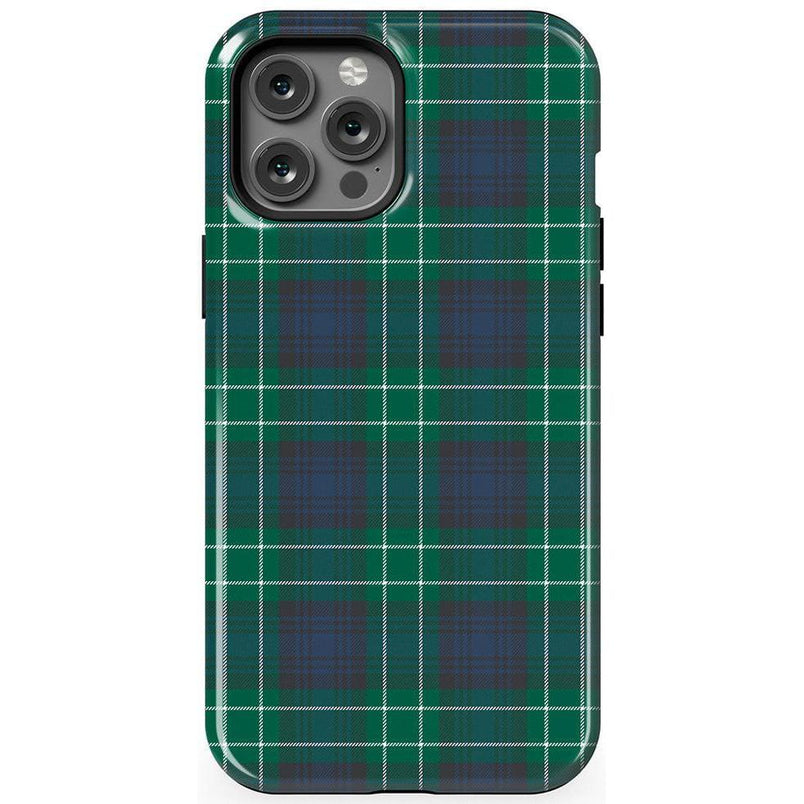 Dark Plaid | Kitty and Vibe Holiday Case Phone Case Casetry Essential + MagSafe® iPhone 12 Pro Max