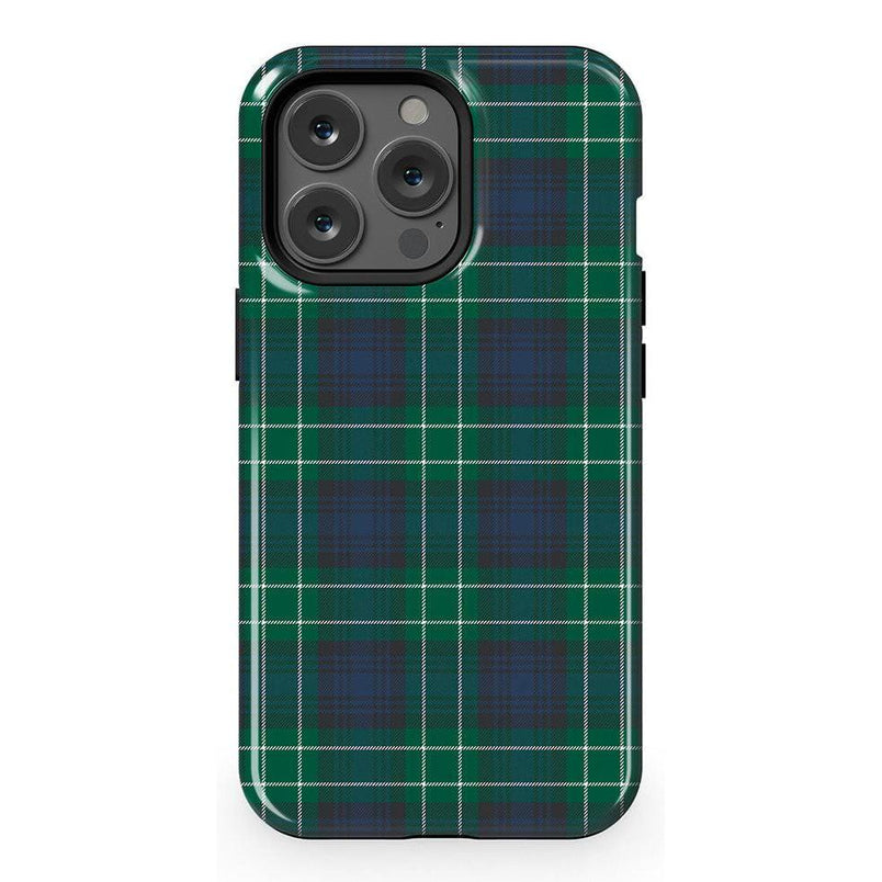 Dark Plaid | Kitty and Vibe Holiday Case Phone Case Casetry Essential + MagSafe® iPhone 13 Pro