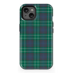 Dark Plaid | Kitty and Vibe Holiday Case Phone Case Casetry Essential + MagSafe® iPhone 13