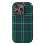Dark Plaid | Kitty and Vibe Holiday Case Phone Case Casetry Essential + MagSafe® iPhone 14 Pro