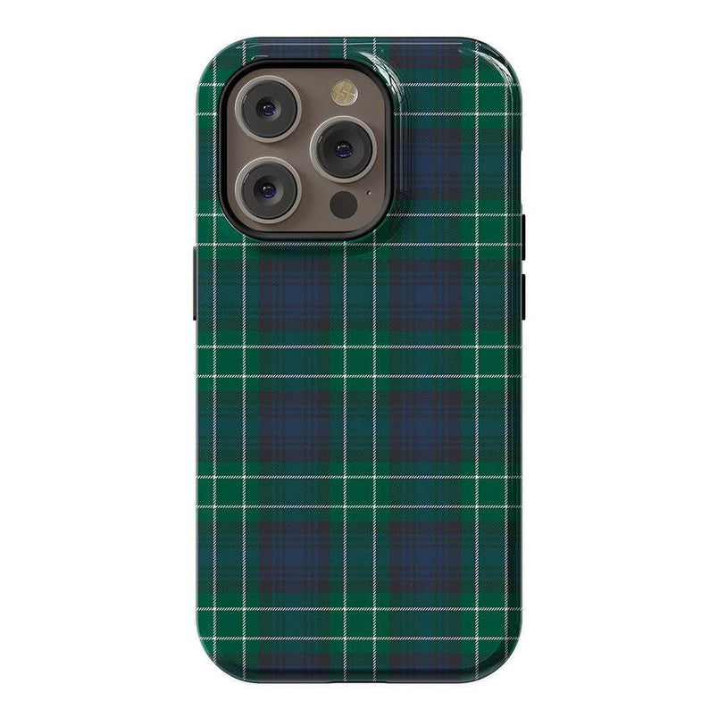 Dark Plaid | Kitty and Vibe Holiday Case Phone Case Casetry Essential + MagSafe® iPhone 14 Pro