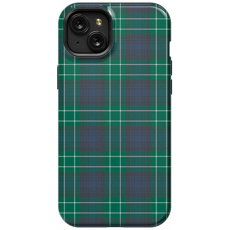 Dark Plaid | Kitty and Vibe Holiday Case Phone Case Casetry Essential + MagSafe® iPhone 15 Plus
