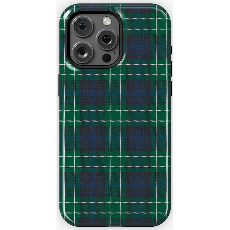 Dark Plaid | Kitty and Vibe Holiday Case Phone Case Casetry Essential + MagSafe® iPhone 15 Pro Max