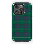 Dark Plaid | Kitty and Vibe Holiday Case Phone Case Casetry Essential + MagSafe® iPhone 15 Pro