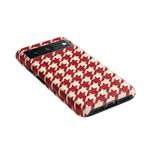 Scarlet Stitch | Red Houndstooth Case