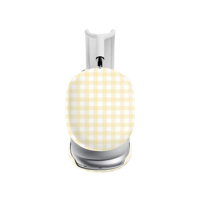 Pastel Picnic | Yellow Gingham AirPods Max Case