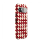 Scarlet Stitch | Red Houndstooth Case