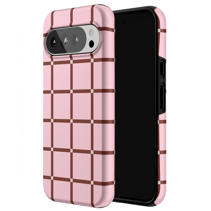 Uptown Gridlock | Pink Checkerboard Case