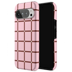 Uptown Gridlock | Pink Checkerboard Case