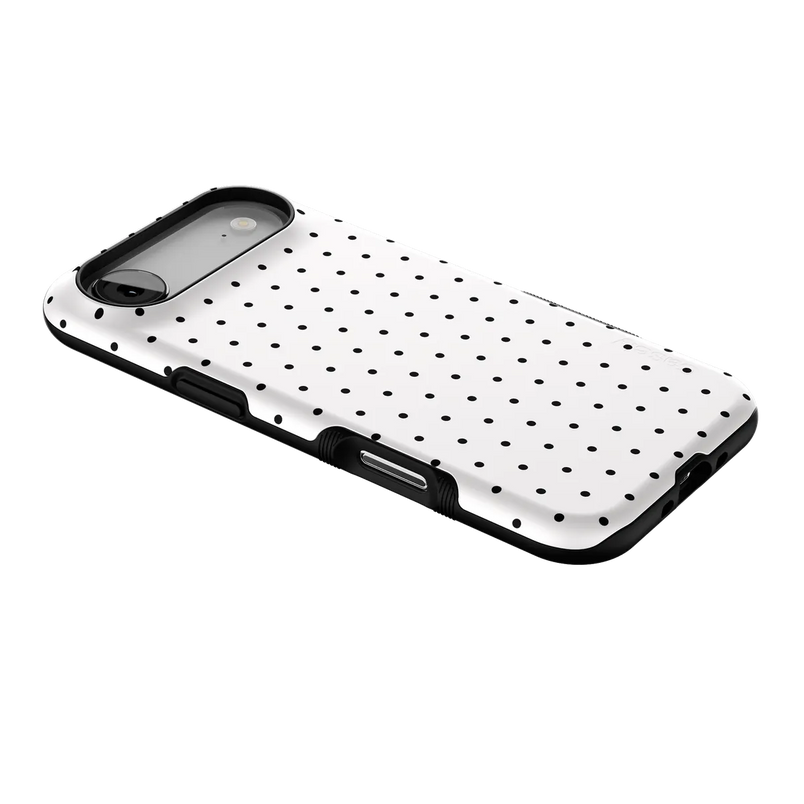 On the Dot | White Polka Dot Case