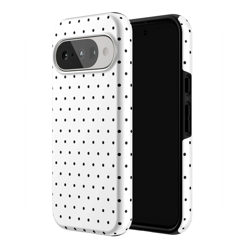 On the Dot | White Polka Dot Case
