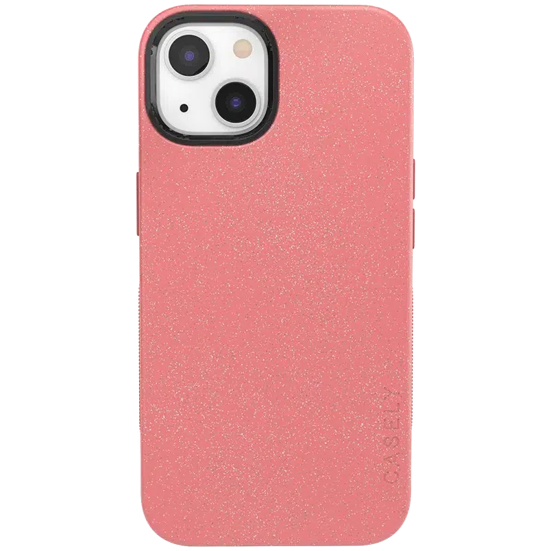 Starfish Wishes | Coral Pink Shimmer Case iPhone Case get.casely Bold + MagSafe® iPhone 13 