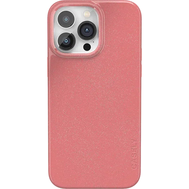 Starfish Wishes | Coral Pink Shimmer Case iPhone Case get.casely Classic + MagSafe® iPhone 14 Pro Max 