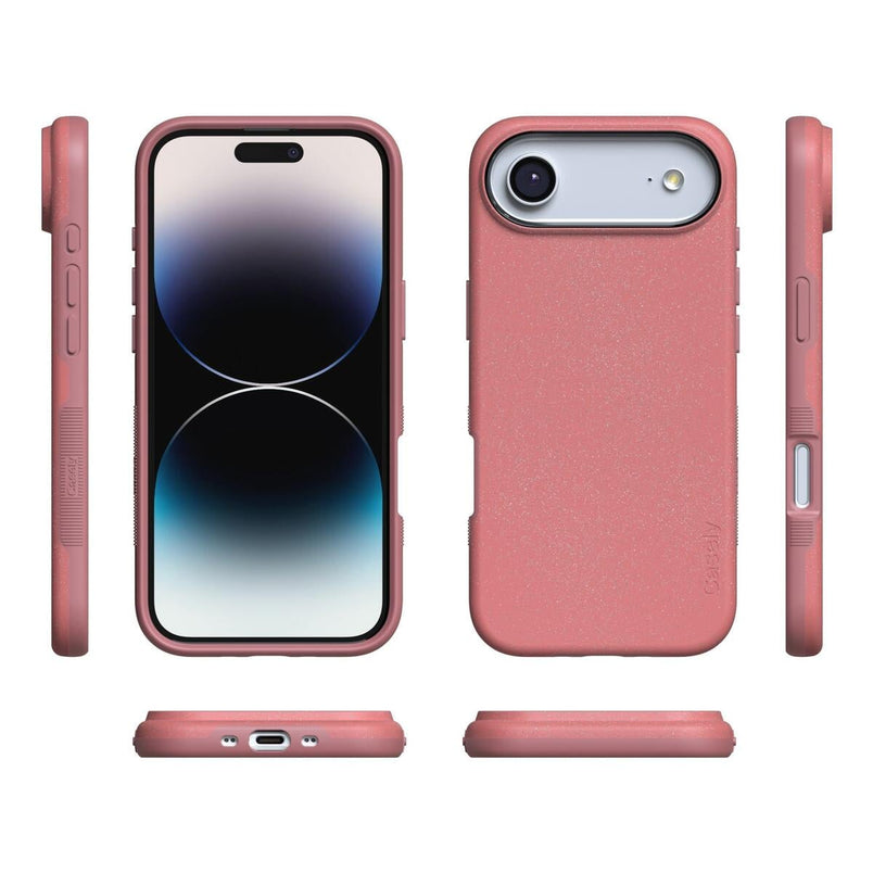 Casely iPhone 15 Plus Compatible with MagSafe Starfish Wishes | Coral Pink Shimmer Case Bold + MagSafe Casely iPhone 15 Plus Compatible with MagSafe Starfish Wishes | Coral Pink Shimmer Case Bold + MagSafe