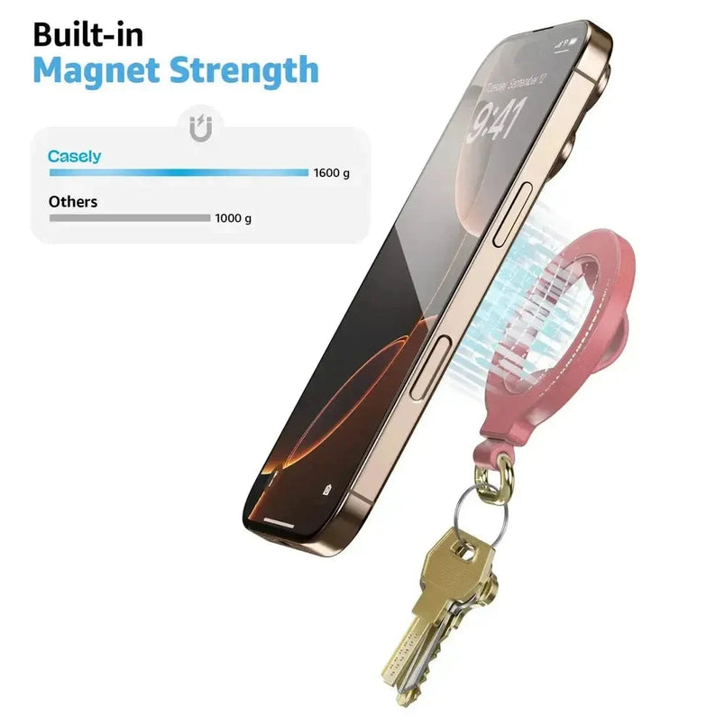 Starfish Wishes | Coral Pink Shimmer MagRing+ with Keychain MagRing+ get.casely 