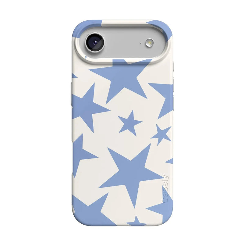Stars Align | Blue & White Stars Case iPhone Case get.casely Classic + MagSafe® iPhone 17 Air 
