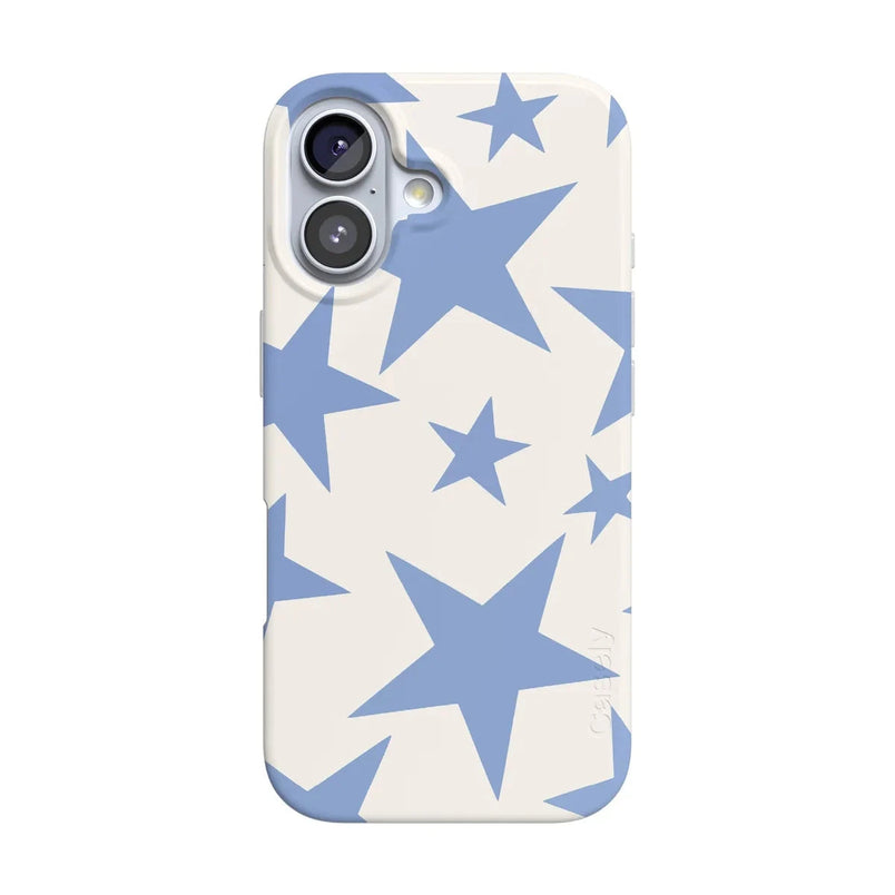 Stars Align | Blue & White Stars Case iPhone Case get.casely Classic + MagSafe® iPhone 17 