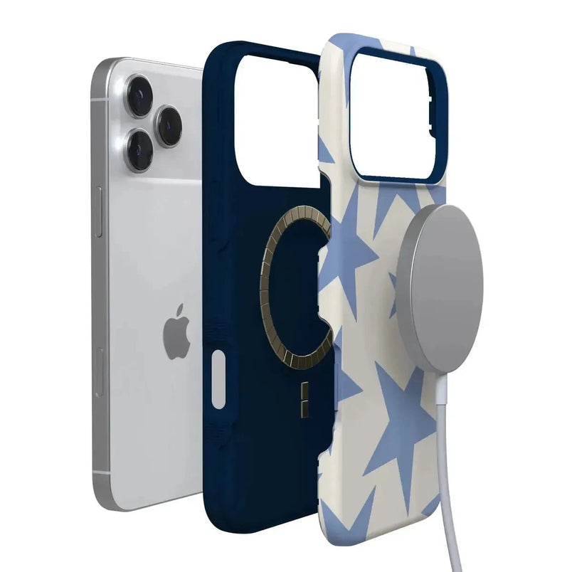 Stars Align | Blue & White Stars Case iPhone Case get.casely 