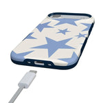 Stars Align | Blue & White Stars Case iPhone Case get.casely 