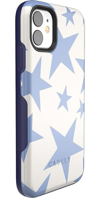 Stars Align | Blue & White Stars Case iPhone Case get.casely Bold iPhone 11