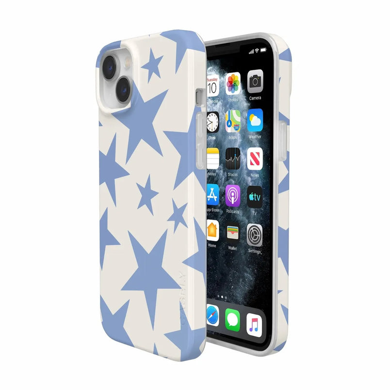 Stars Align | Blue & White Stars Case iPhone Case get.casely 