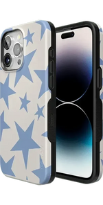 Stars Align | Blue & White Stars Case iPhone Case get.casely 
