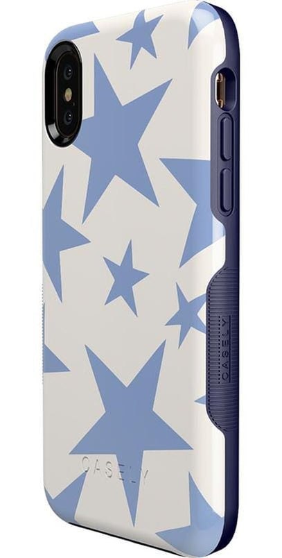 Stars Align | Blue & White Stars Case iPhone Case get.casely Bold iPhone XS Max