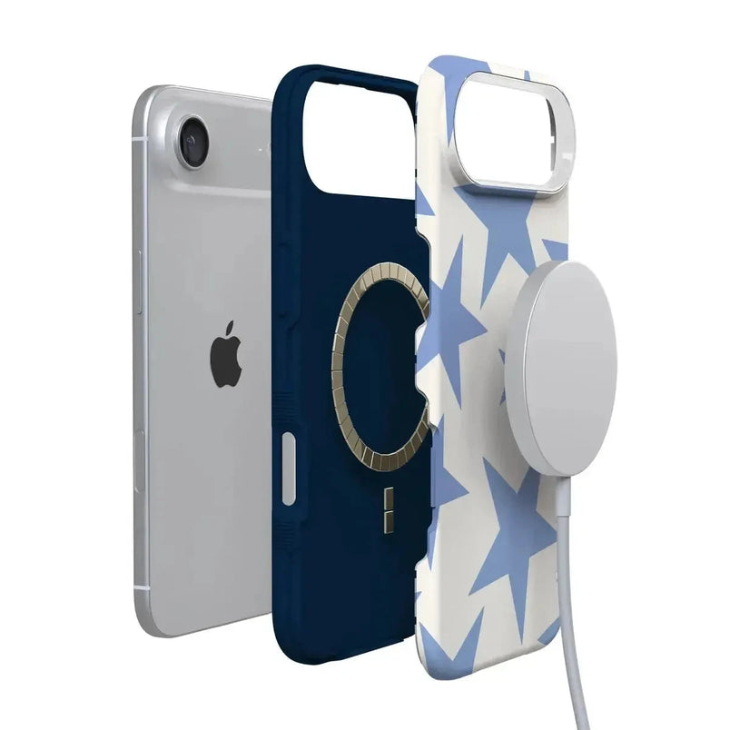 Stars Align | Blue & White Stars Case iPhone Case get.casely 