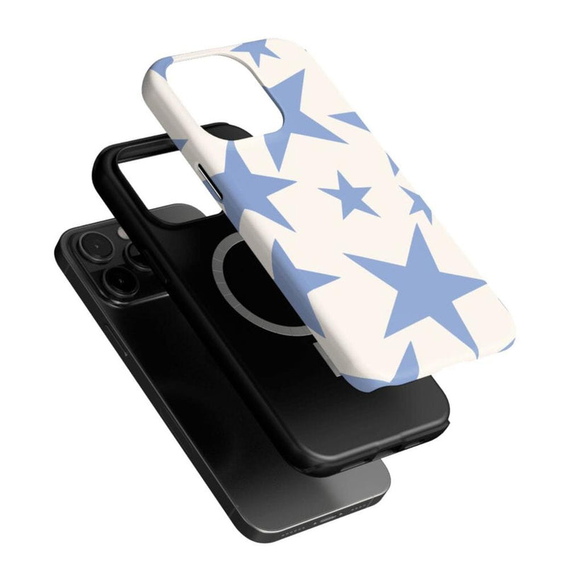 Stars Align | Blue & White Stars Case iPhone Case get.casely 