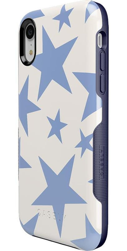 Stars Align | Blue & White Stars Case iPhone Case get.casely Bold iPhone XR
