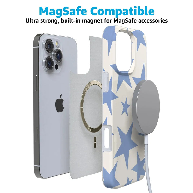 Stars Align | Blue & White Stars Case iPhone Case get.casely 