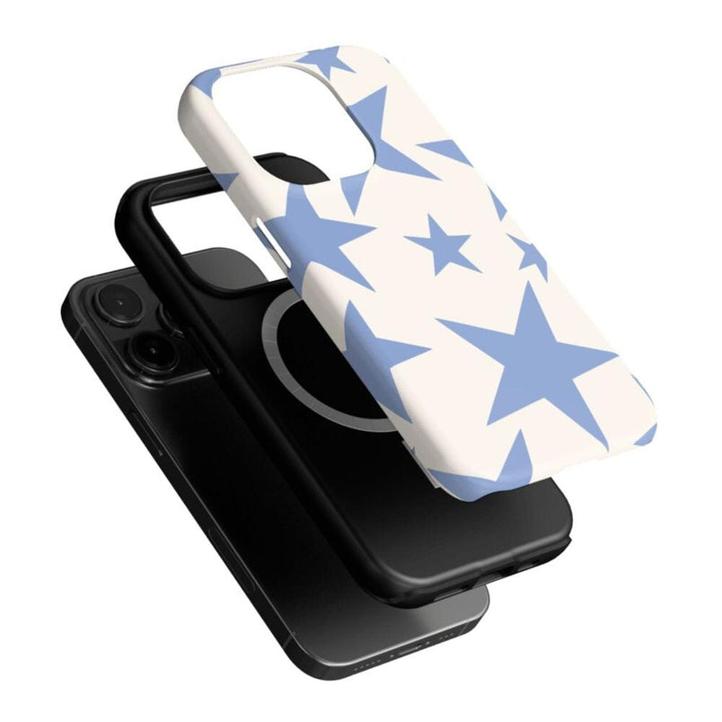 Stars Align | Blue & White Stars Case iPhone Case get.casely 